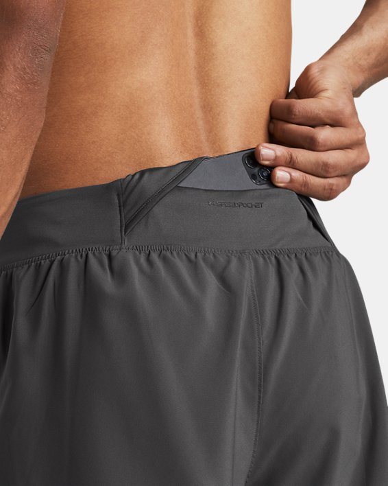 Men's UA Launch Elite 2-in-1 7'' Shorts, Gray, pdpMainDesktop image number 3
